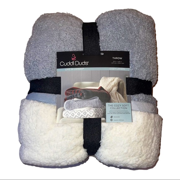 Cuddl Duds Bedding Cuddl Duds The Cozy Soft Collection Throw Nwt